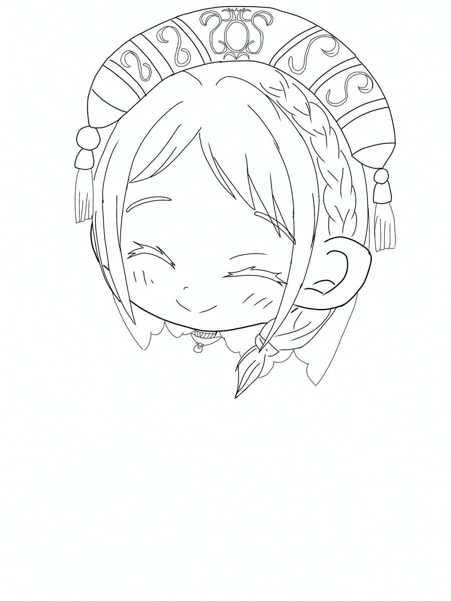 RT @AZL5iUbxD4vMbil: モニカのチビをちょっと練習、顔だけだけど