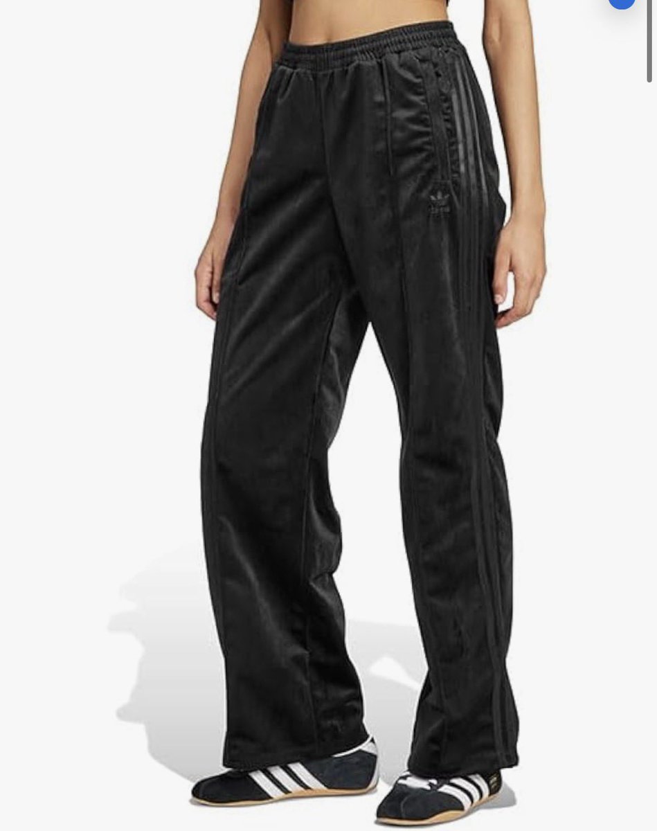 adidas originals アディカラー ベロア トラックパンツ JV7508 黒