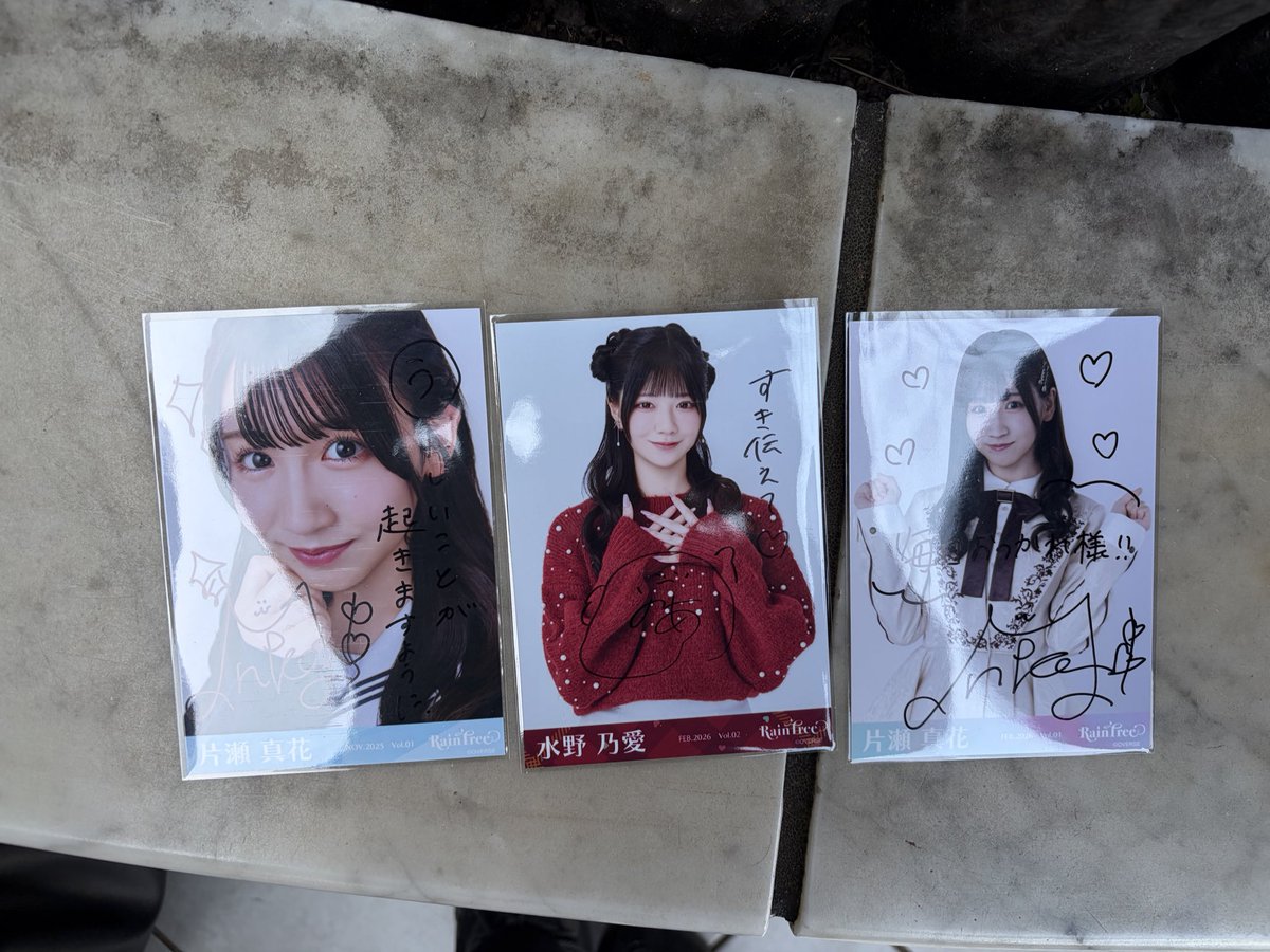 Rain Tree レインツリー 直筆トレ（サイン） 求 新野・佐藤・百瀬