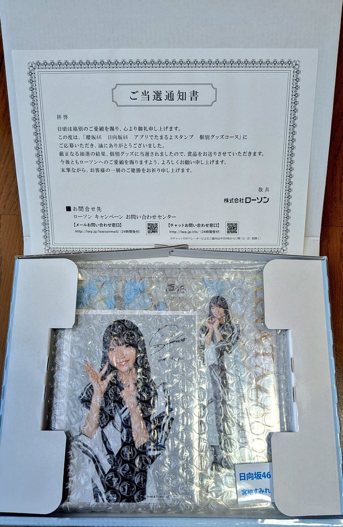 先日、HMVの購入者キャンペーンで乃木坂46の直筆サイン入りポスターと