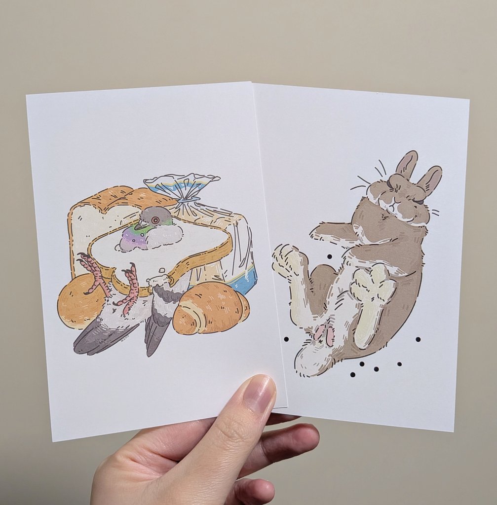 ポストカードに印刷してみた かわいい