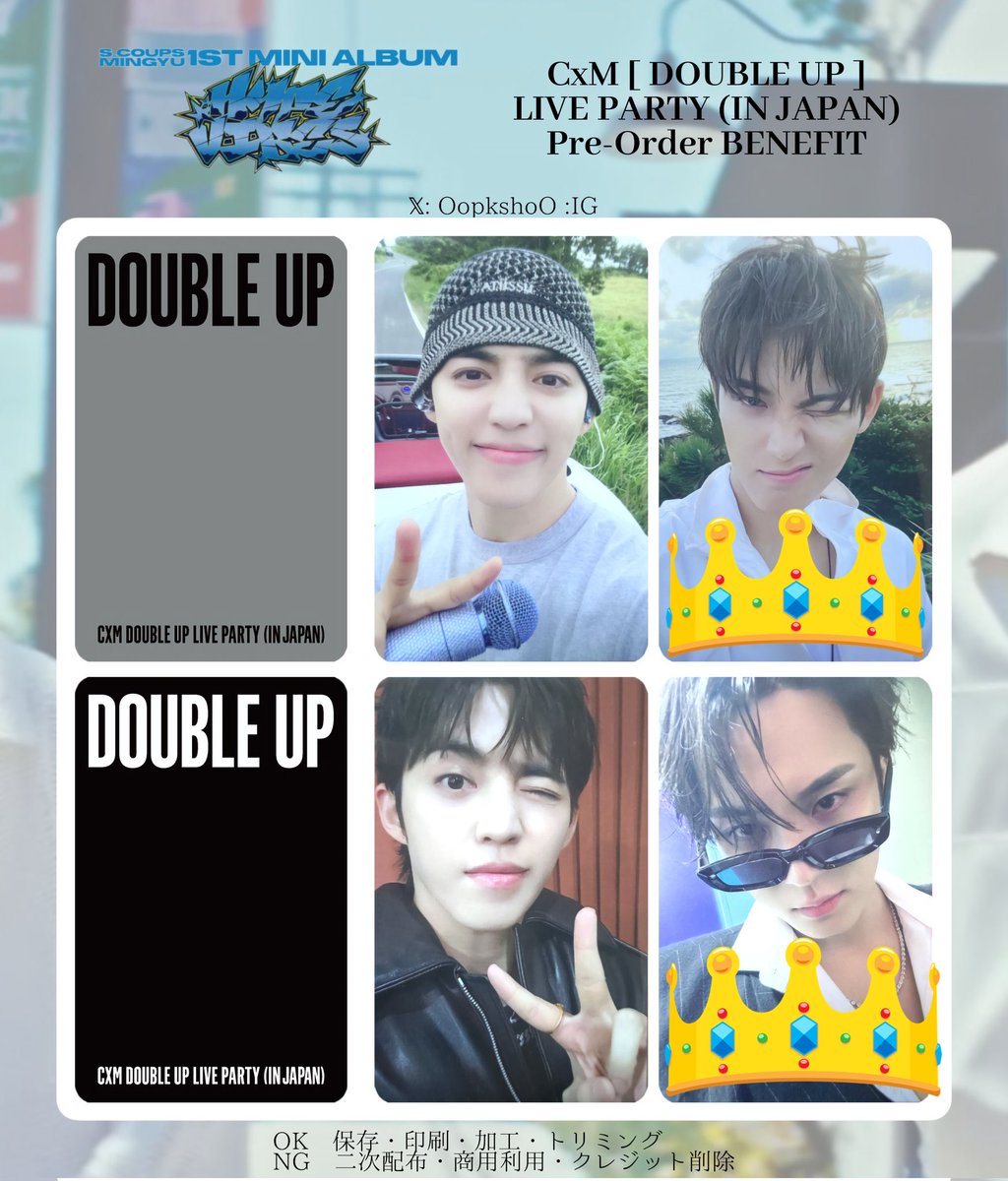 SEVENTEEN セブチ トレカ 交換 CxM DOUBLE UP ギュチョル 会場限定