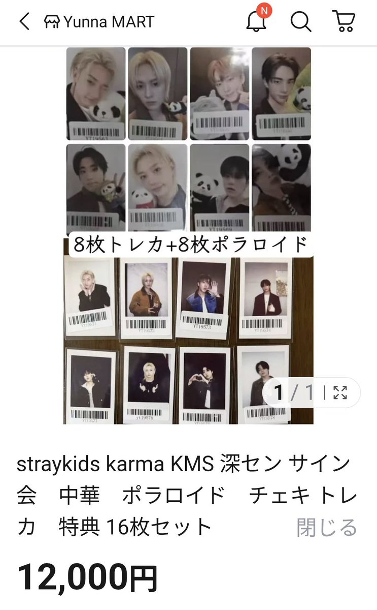 straykids karma KMS サイン会 特典ポラ 16枚セット 特典のみ ポラのみ