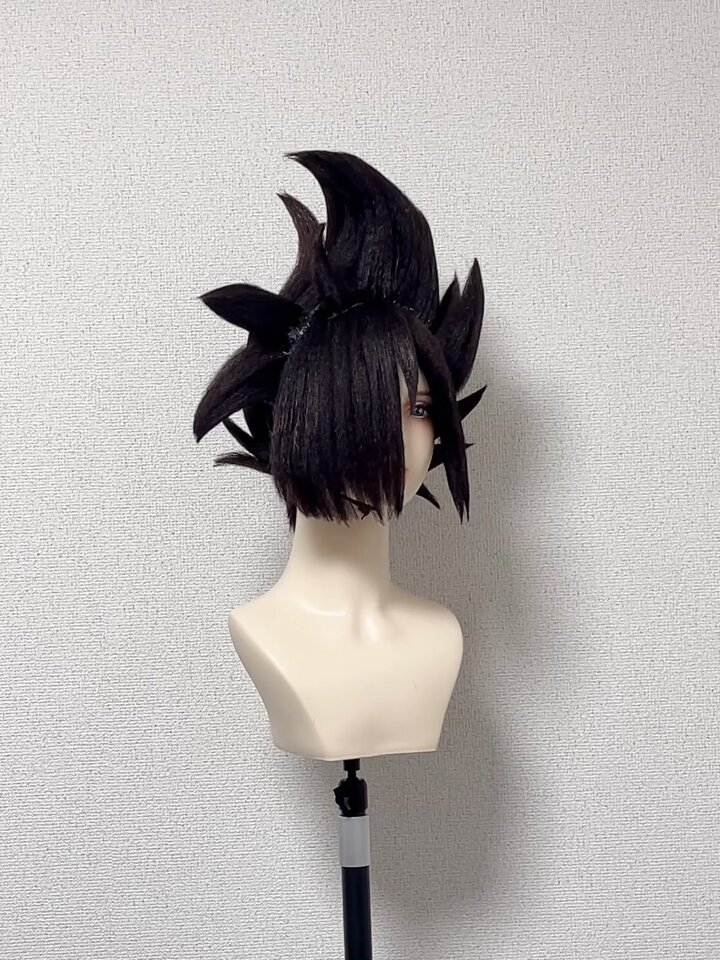 アトリエぴよ様に大好きな大好きなブラックさんのコスプレウィッグ製作