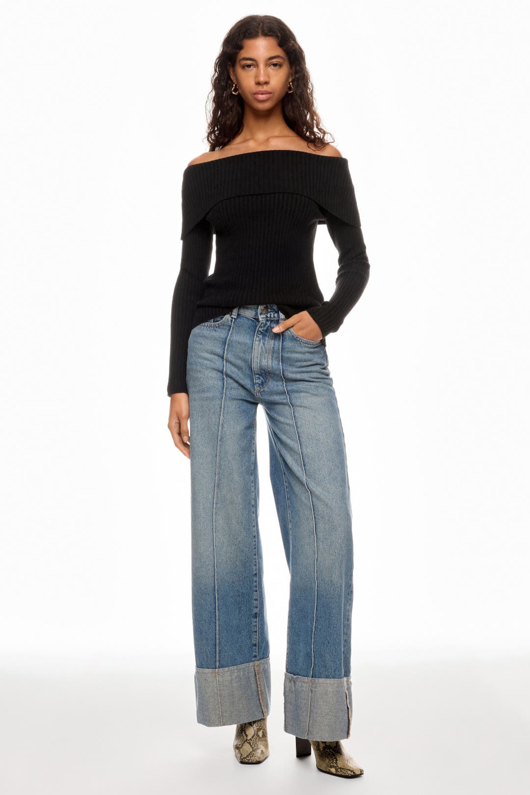 Ribbed Off The Shoulder Sweater by Jason Wu x RTR | Rent the Runway