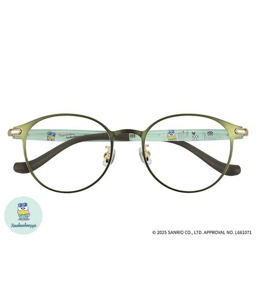 はぴだんぶいコラボ】ボストン型メガネ/けろけろけろっぴ/Zoff