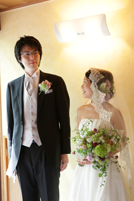 新郎新婦様からのメール 花を身にまとう 軽井沢高原教会様へ : 一会