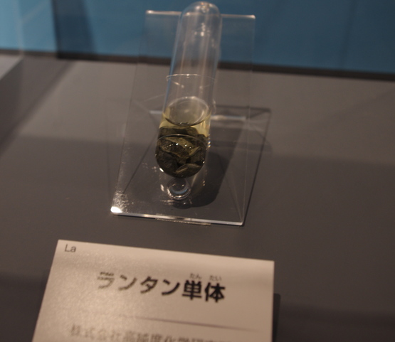 元素のふしぎ展へ 36『118種類の元素』ランタン〜プラセオジム : 世界