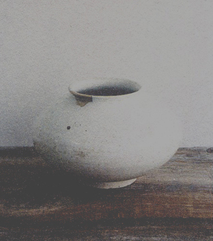 李朝白磁壺（塩笥） : 青蓮亭日記