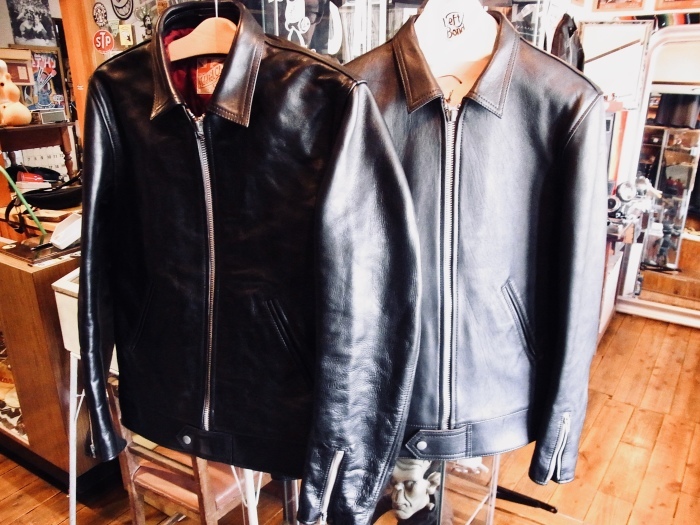 AD-01 HORSEHIDE CENTER-ZIP JACKET : 