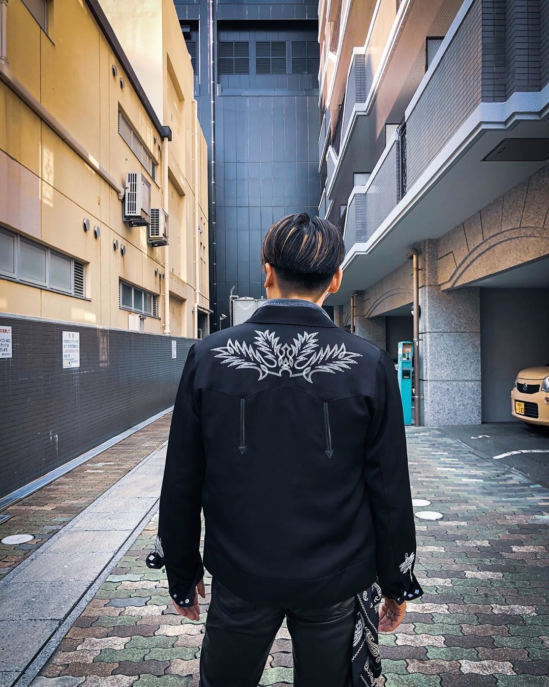 The Letters : WESTERN EMBROIDERY BOLERO JACKET - RAYON TWILL