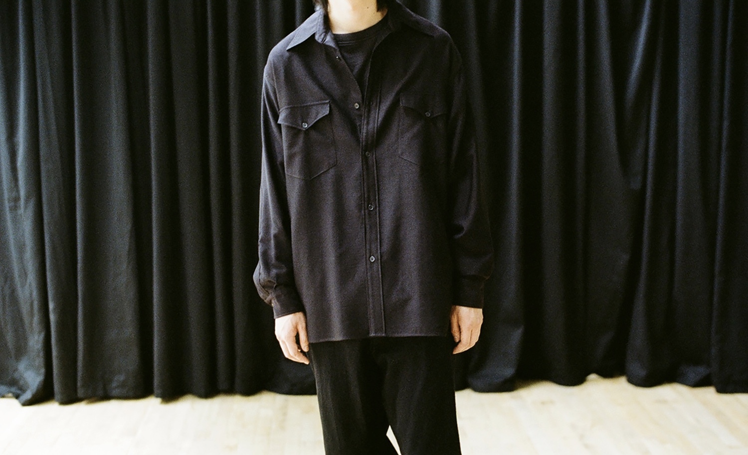 COMOLI ウールモールスキン ワークシャツ : TRUNK