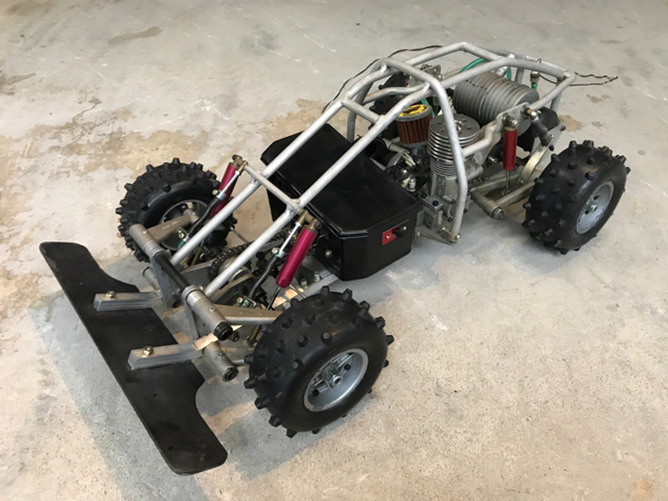 1/8エンジンバギー 京商ランドジャンプの初期型をレストア、メカ積みを