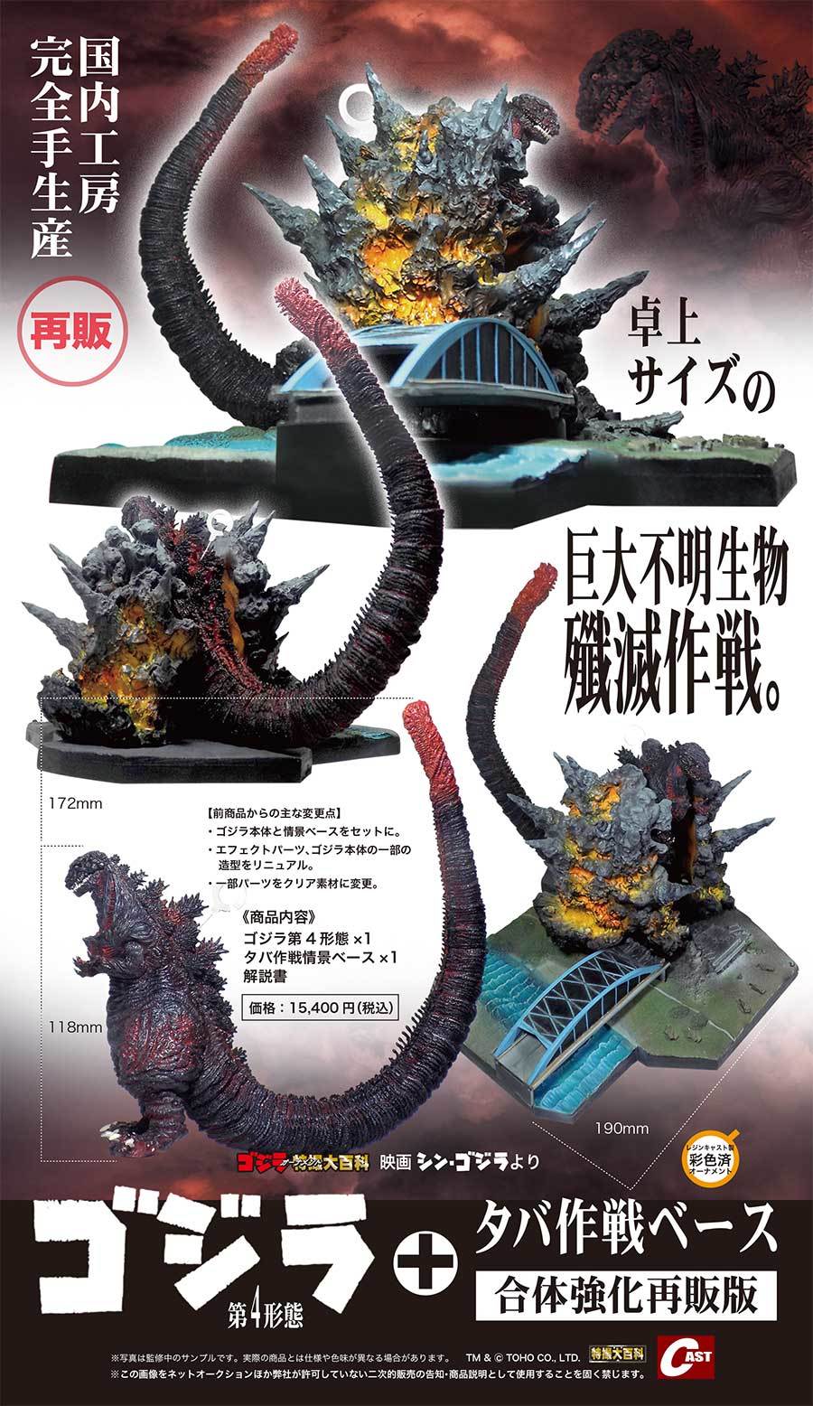 わだつみ、チタノザウルス、ゴジラ第4形態＋タバ作戦ベース 通販受注の