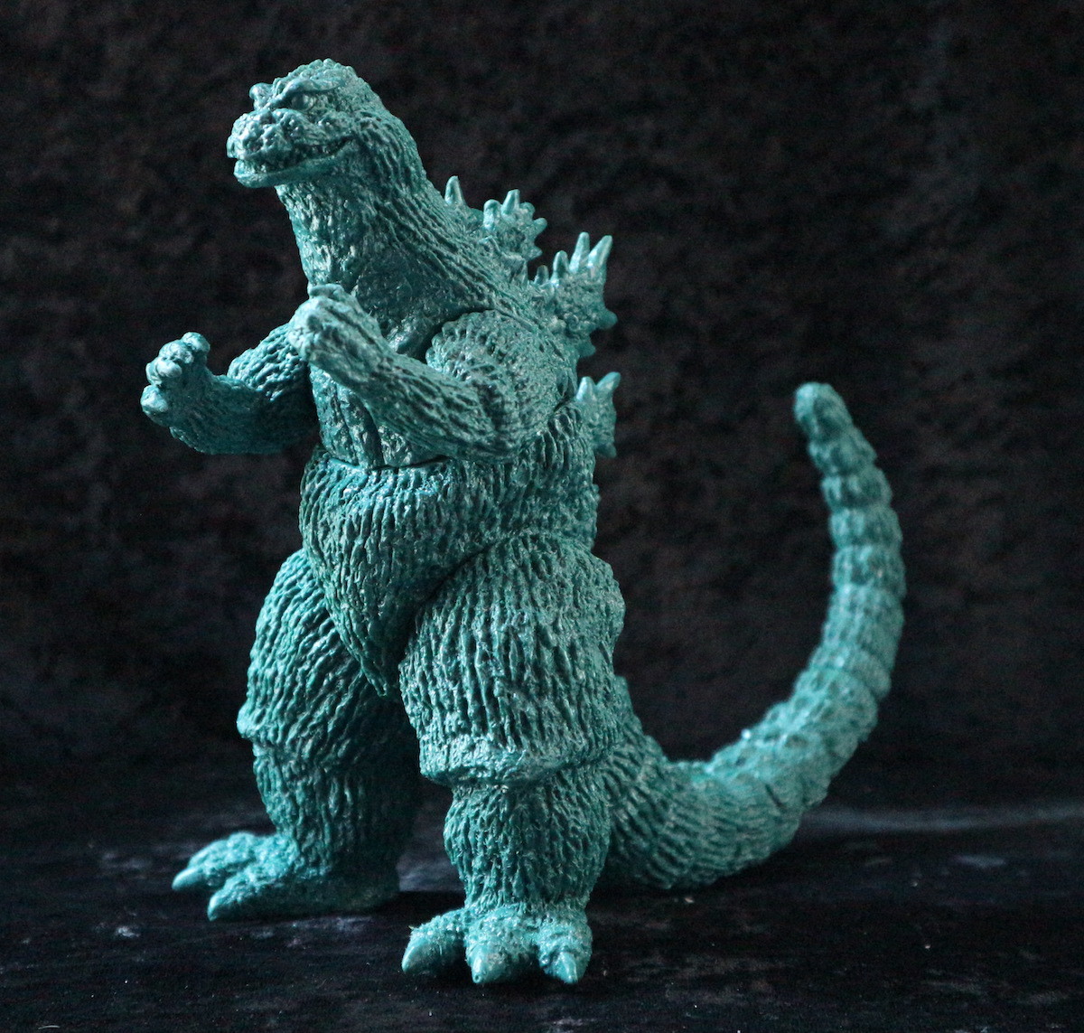 ゴジラ（1962）ソフビキット 深緑バージョン : てんつく工芸作品集