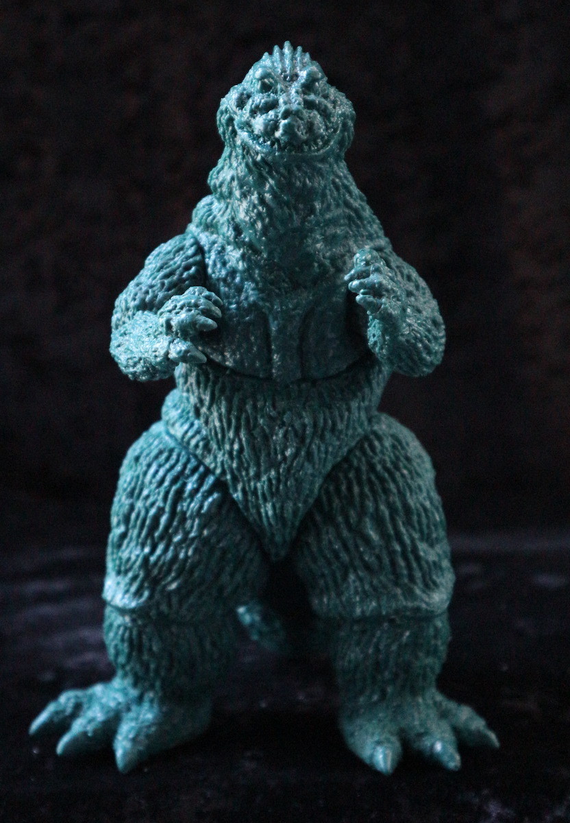 ゴジラ（1962）ソフビキット 深緑バージョン : てんつく工芸作品集