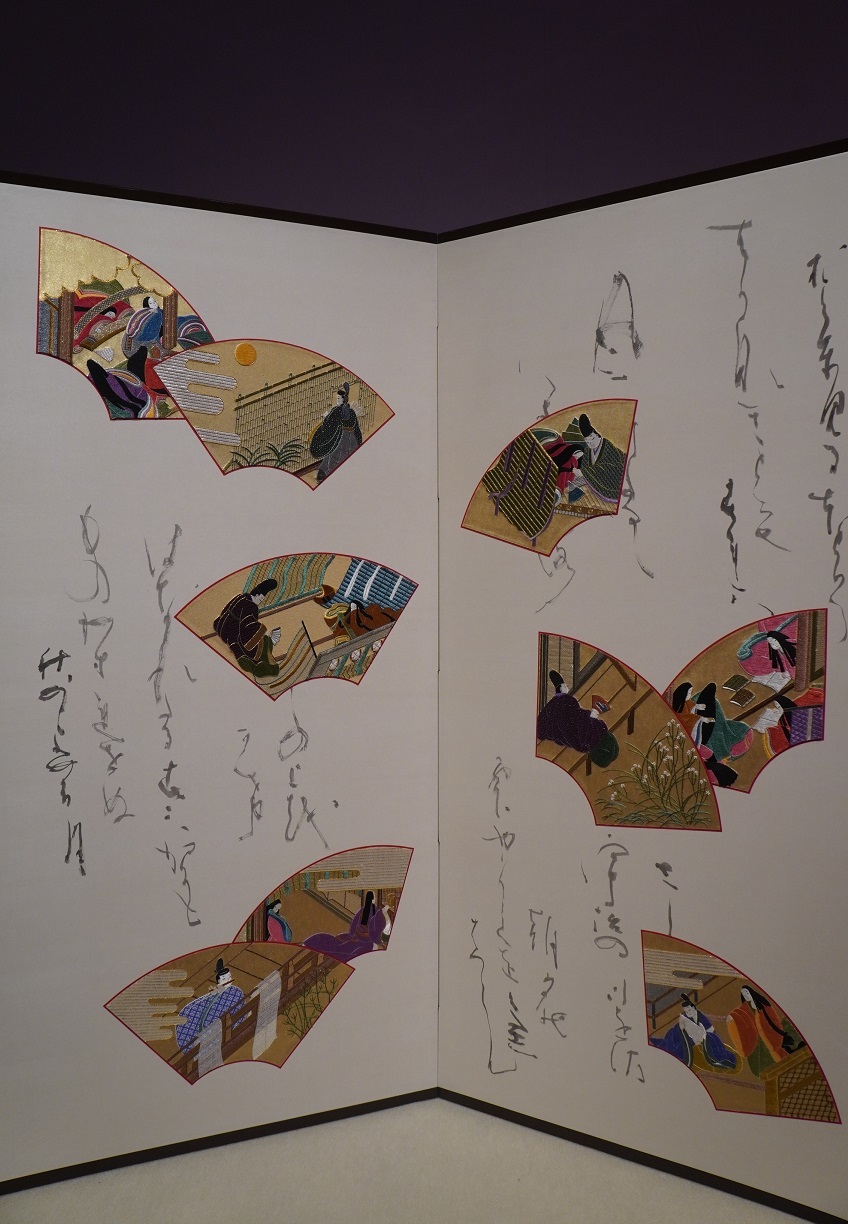 草乃しずか日本刺繍展 源氏物語を花で装う」 : オートクチュールの旅日記