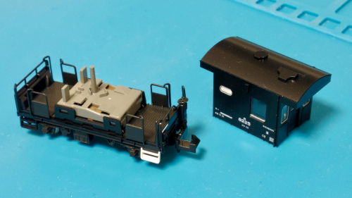 鉄道模型／KATO］ 車掌車「ヨ8000形貨車」に室内灯を取り付け : 新