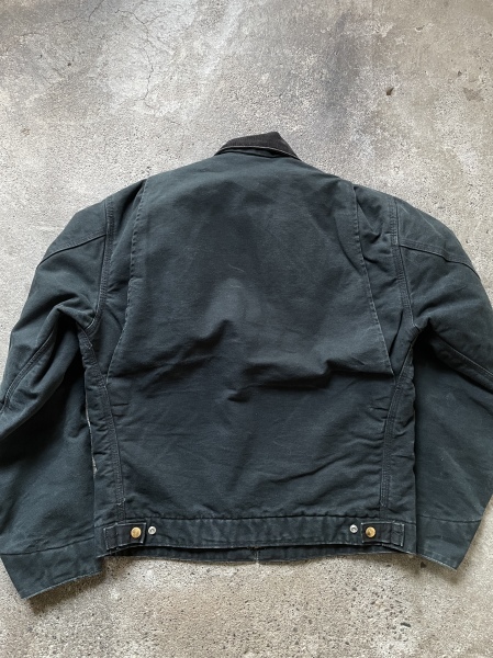 00s USA製 carhartt デトロイト ジャケット 黒 38R ブラック