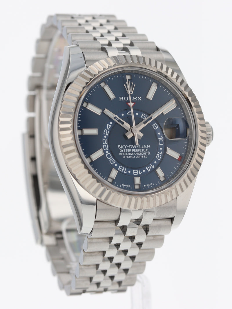 40107: Rolex Sky-Dweller, Blue Dial, Ref. 326934, 2022 Full Set