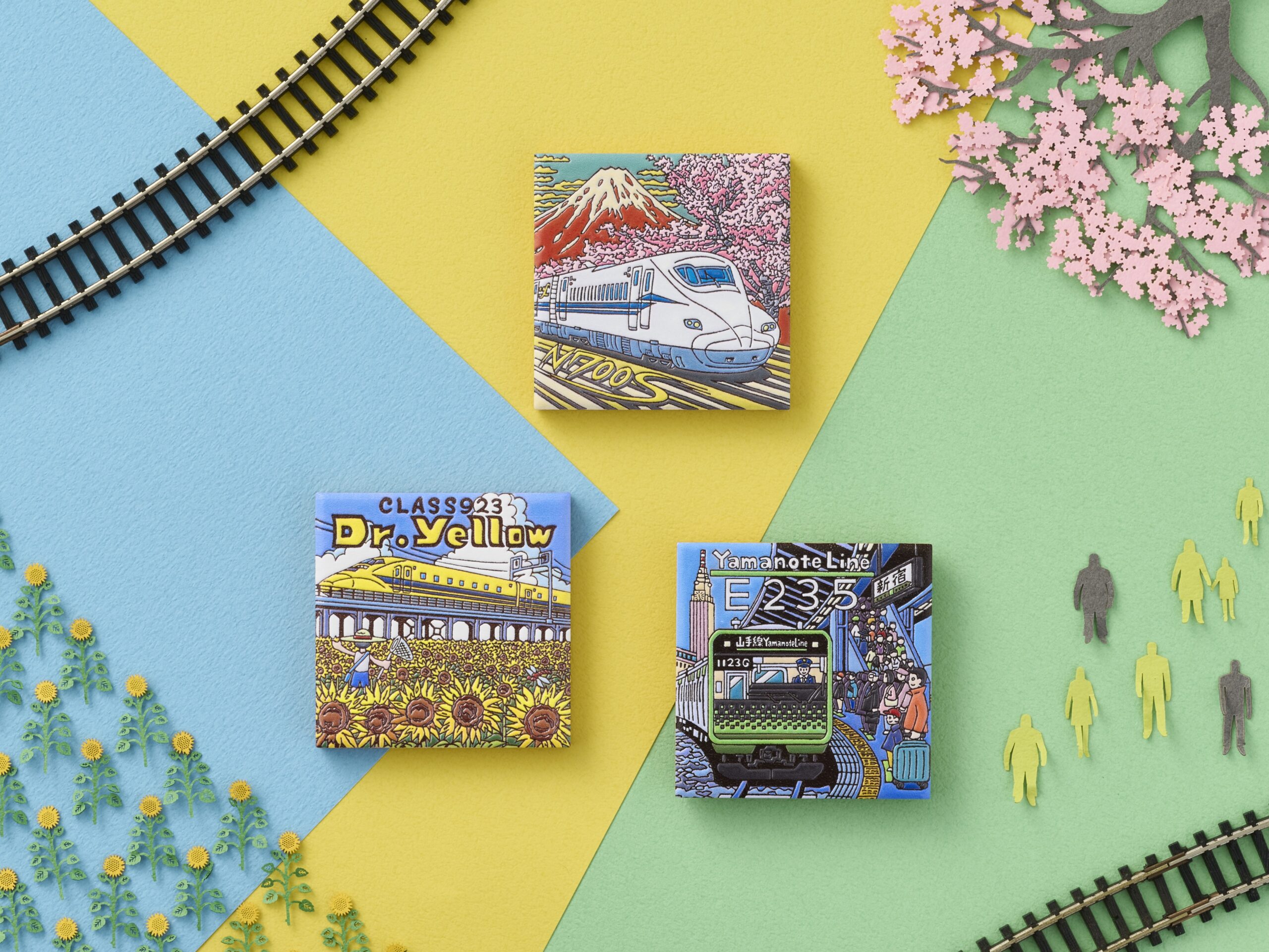 10月14日「鉄道の日」JRの人気車両を立体化した『電車で旅する