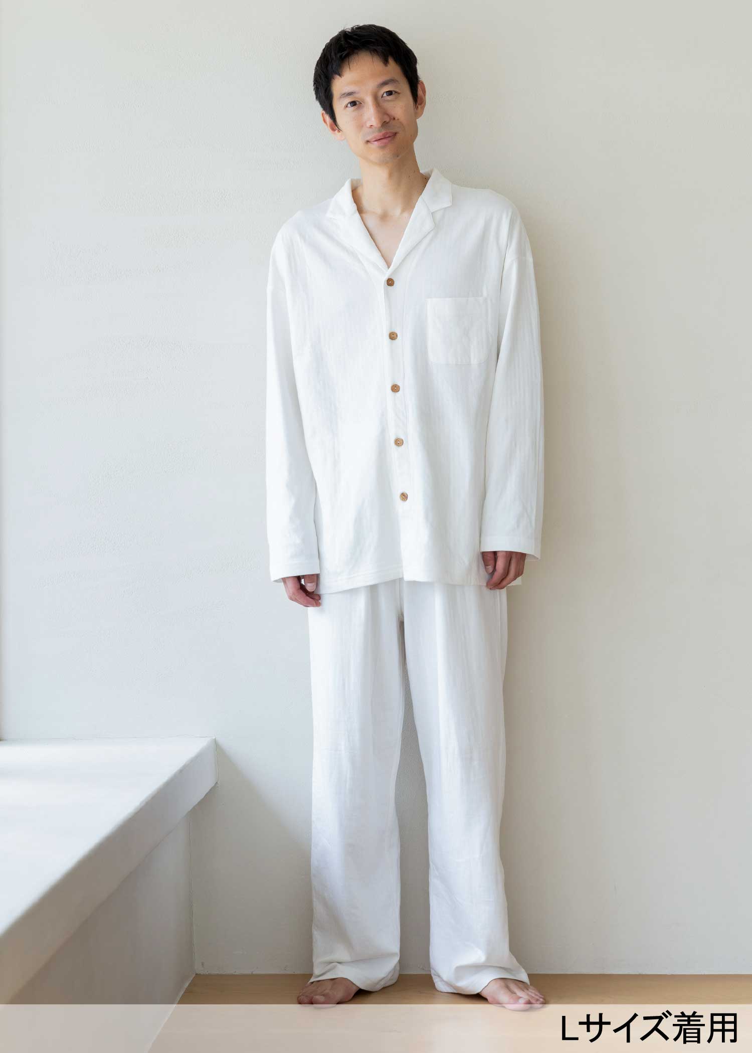 オーガニックコットンダブルガーゼ男女兼用パジャマ