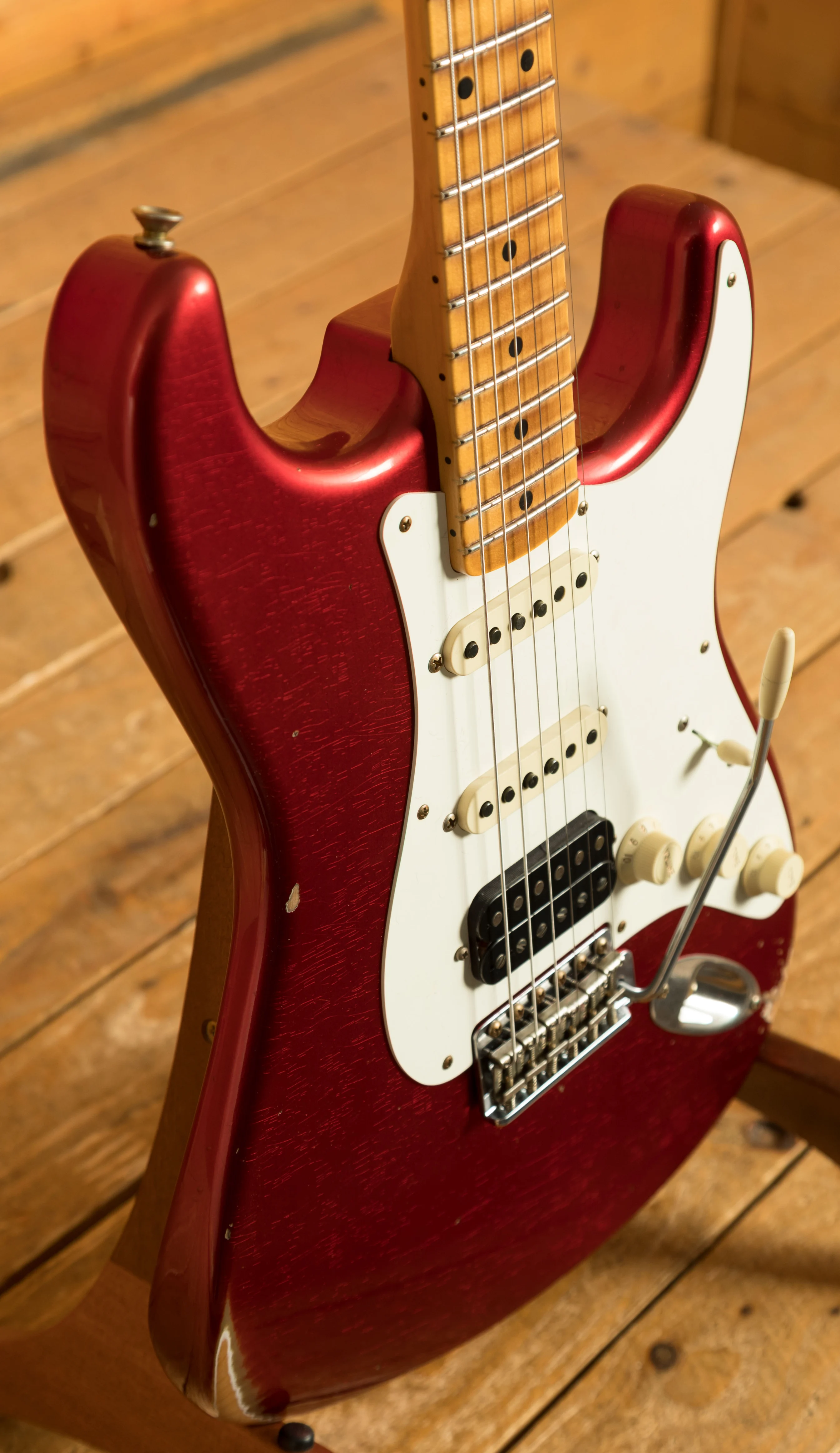 Fender Custom Shop 57 HSS Strat - Relic Candy Apple Red