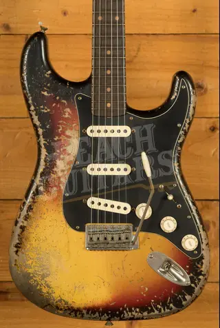 Fender Custom Shop Limited Custom 62 Strat - Relic Bleached 3-Tone