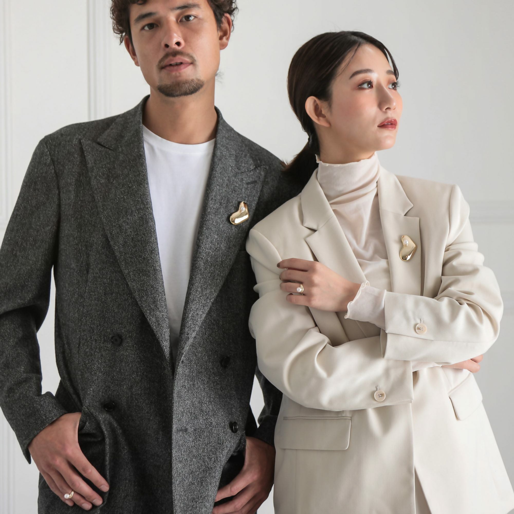 Supple あこや真珠 ハートブローチ 8.5-9.0mm SV925 GP | パールブローチ