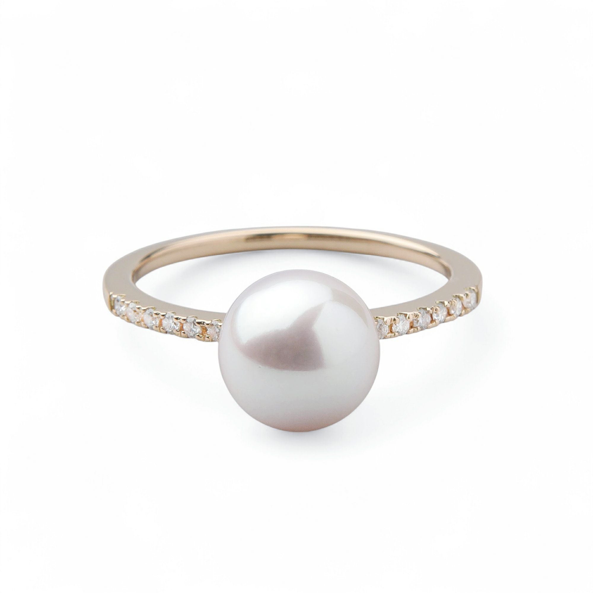 オーロラ花珠真珠 リング8.0-8.5mm K18YG [WSP] | 花珠真珠リング