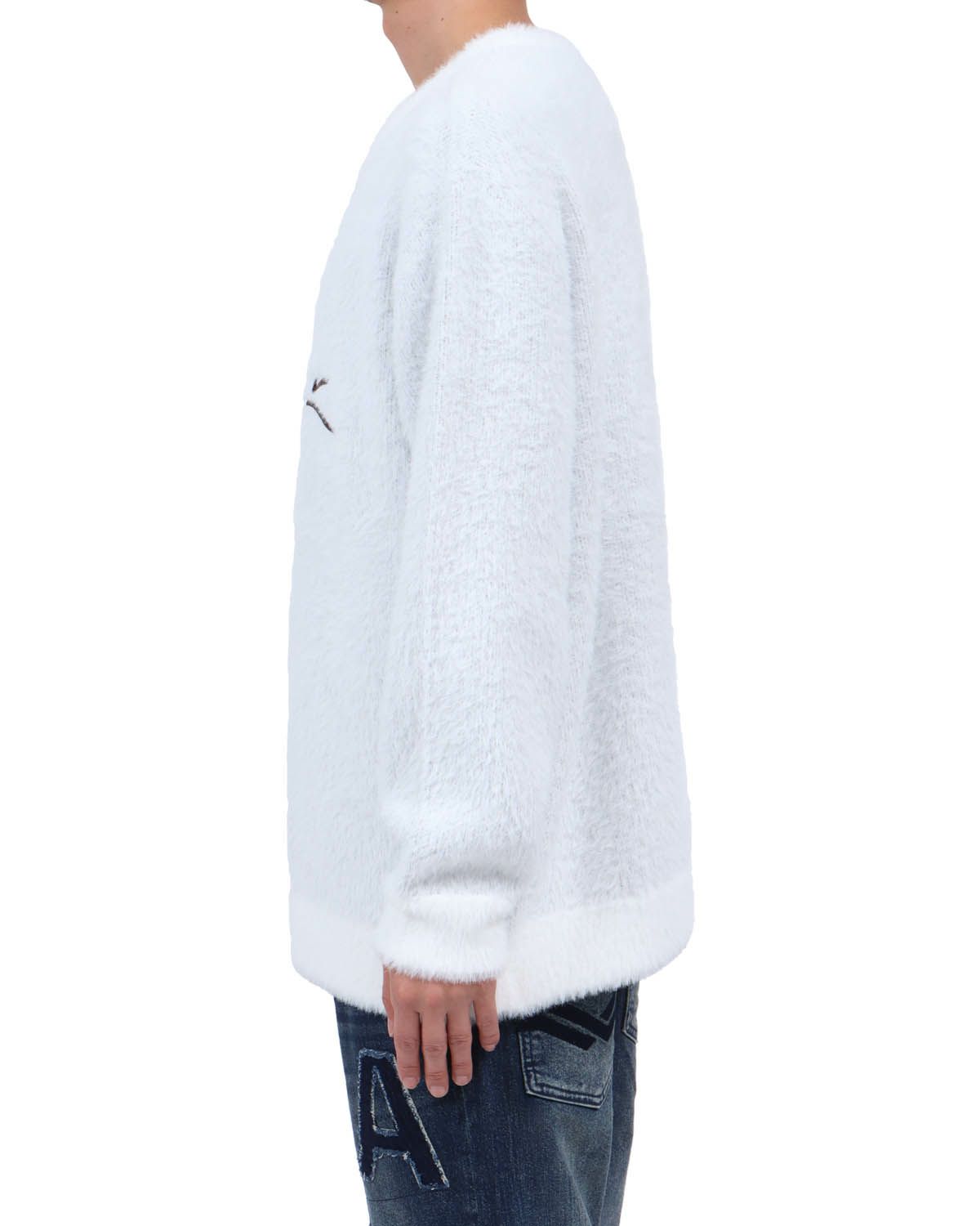 Karl Kani] 静電気防止 USロゴ シャギー クルーニット | PEET ONLINE STORE