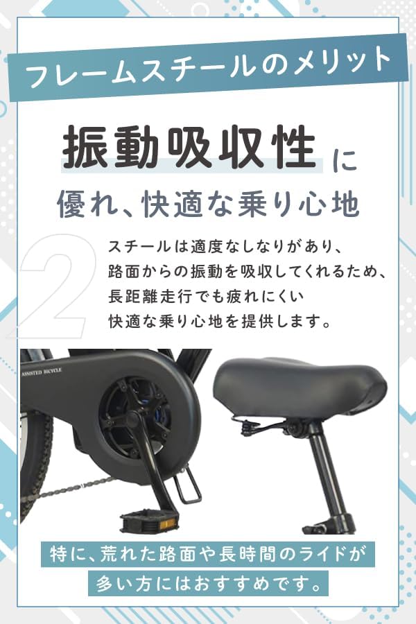 ノーパンク】 折り畳み電動アシスト自転車 20インチ 折り畳み外装6段