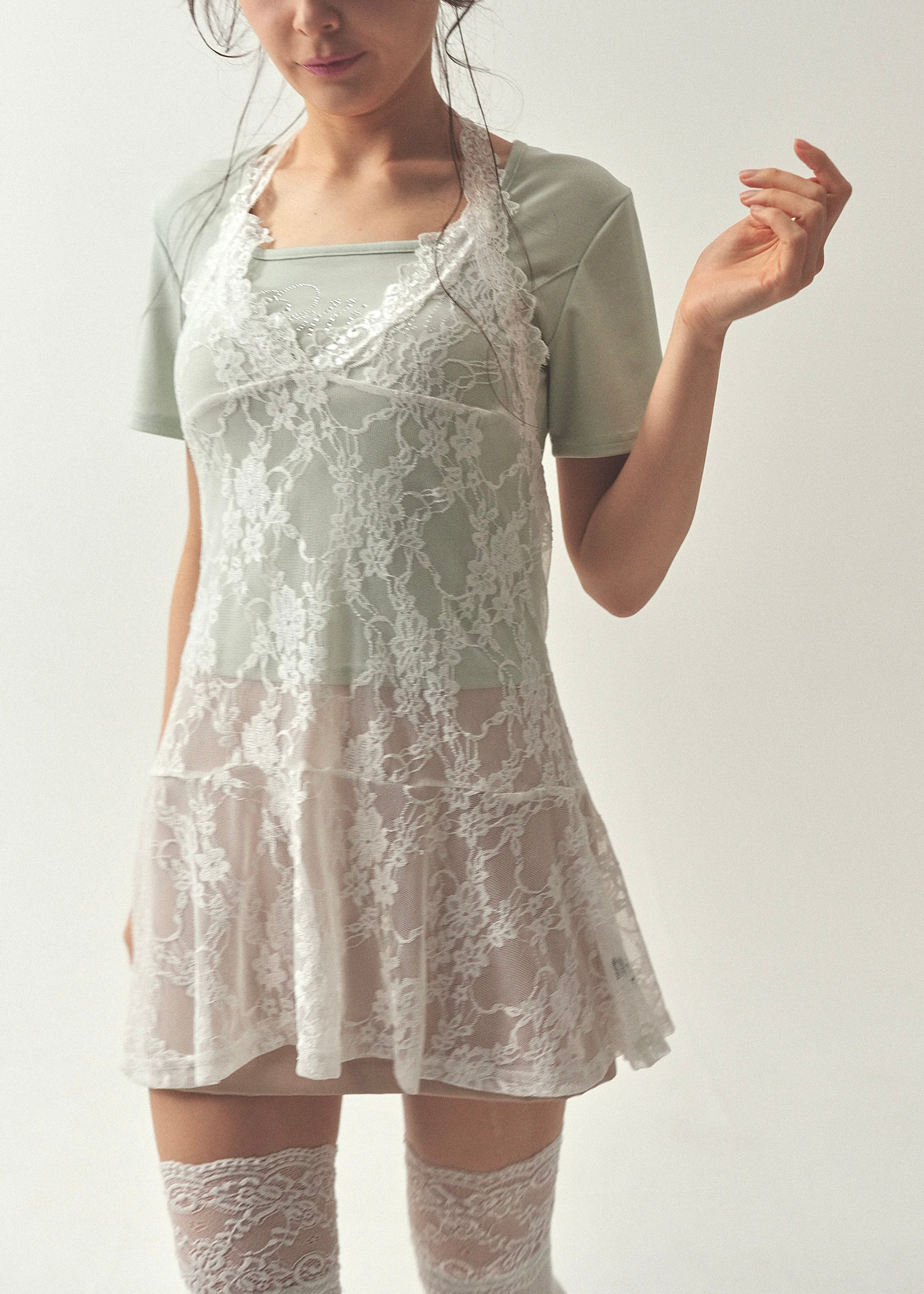 layered lacetunic｜PELLICULE | ぺリキュール