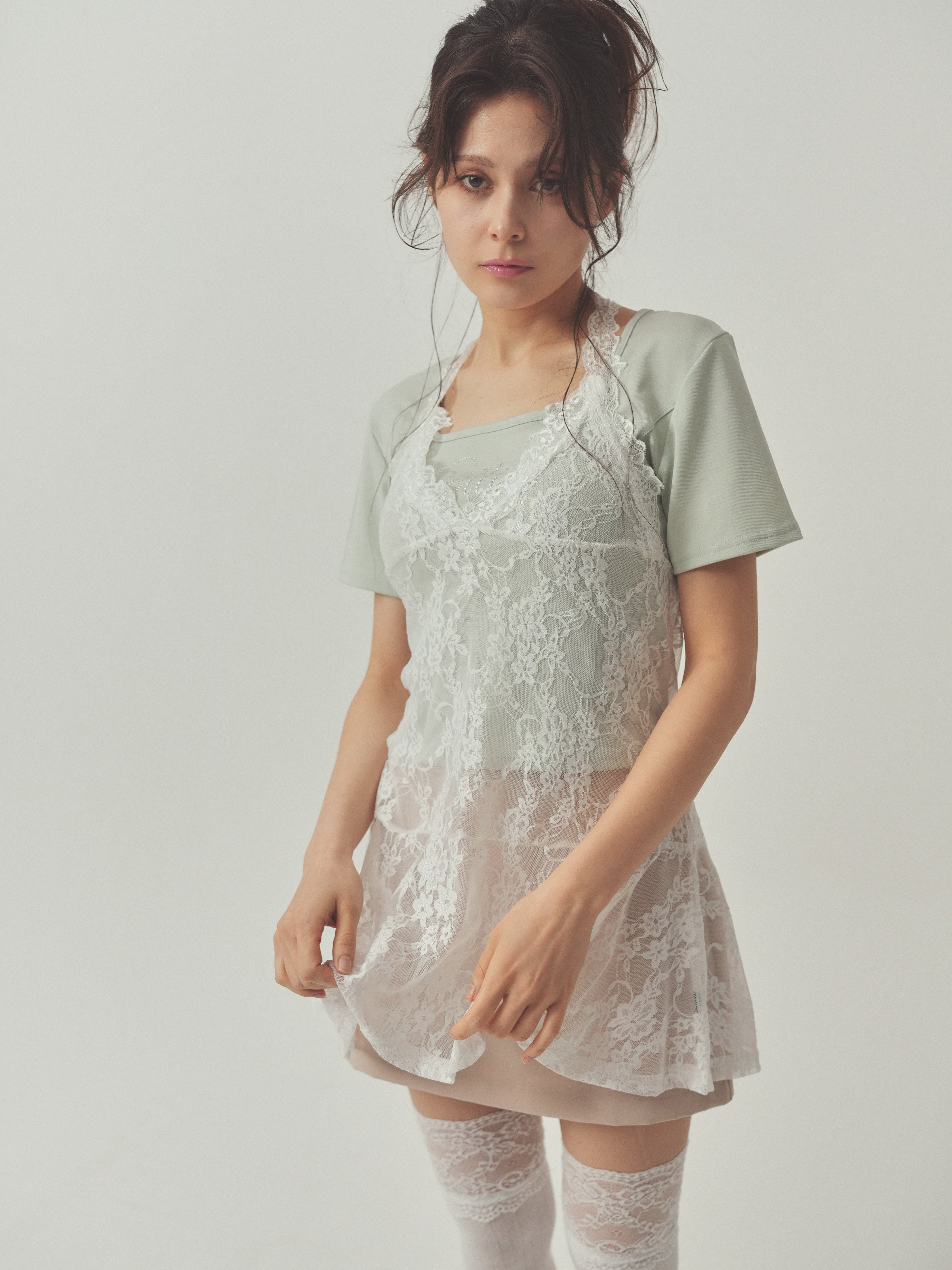 layered lacetunic｜PELLICULE | ぺリキュール