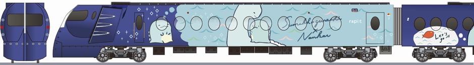 南海電鉄 50000系 「すみっこぐらし×南海電車」のペーパークラフト