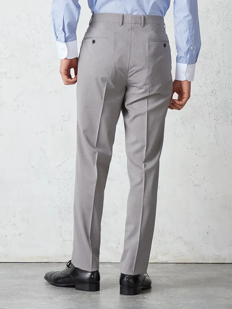 L．グレー グッドビズ ノータックスラックス 無地 ライトグレー