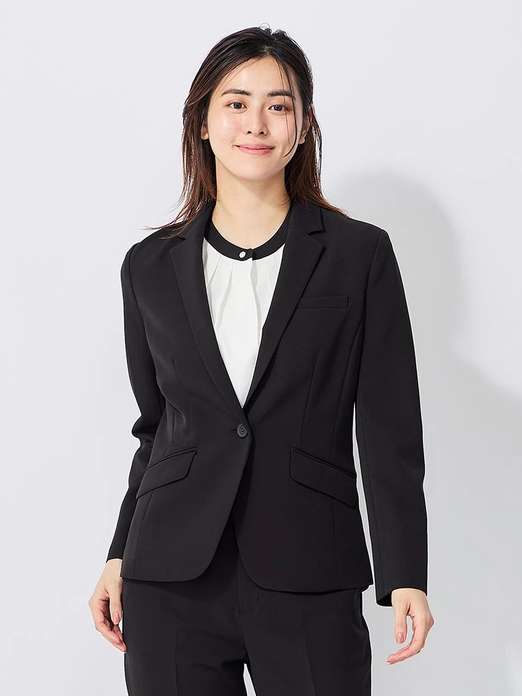 ブラック 【雑誌ノンノ掲載】ダブルクロススーツ（ライトセットアップ