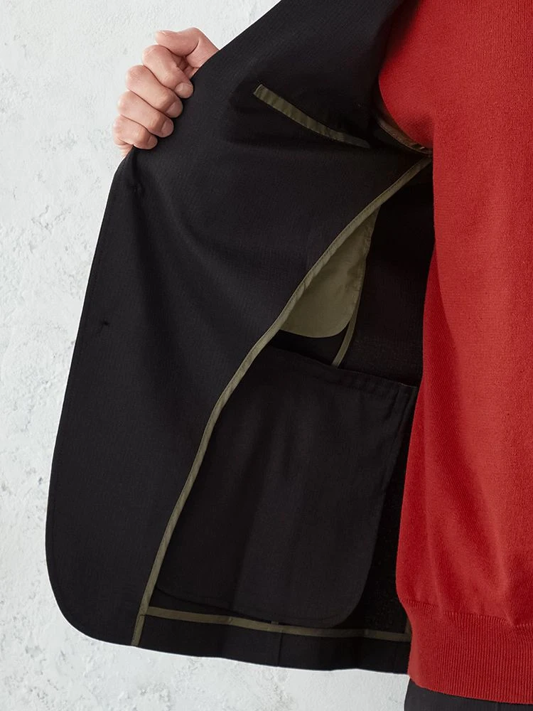 L．グレー 軽量プチプラセットアップ ジャケット 無地 グレー