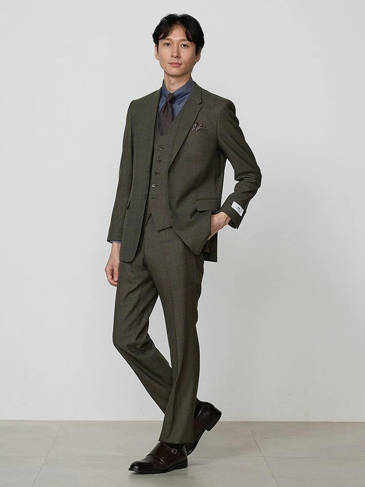 P.S.FA×EDWIN®」コラボシリーズ ウールデニムスリーピースセットアップ