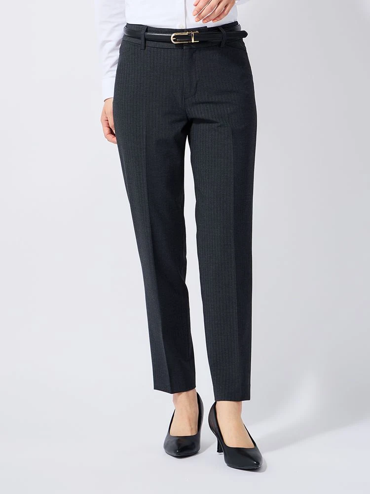 ブラック ラク美スーツ テーパードパンツ ブラック/ネイビー | P.S.FA