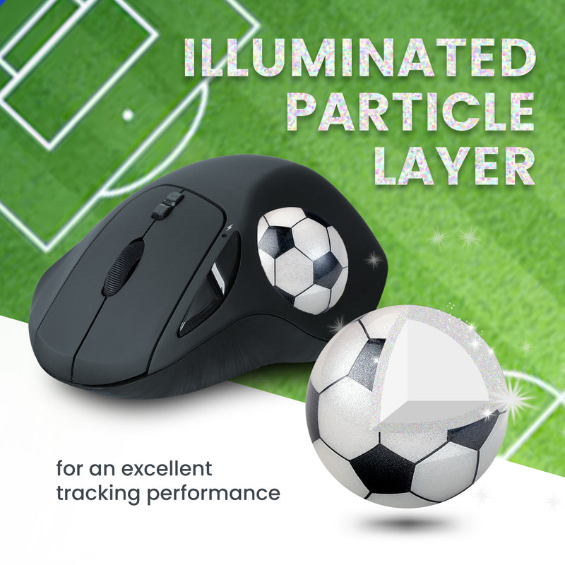 PERIMICE-717FTB トラックボールマウス ワイヤレス サッカーボール型