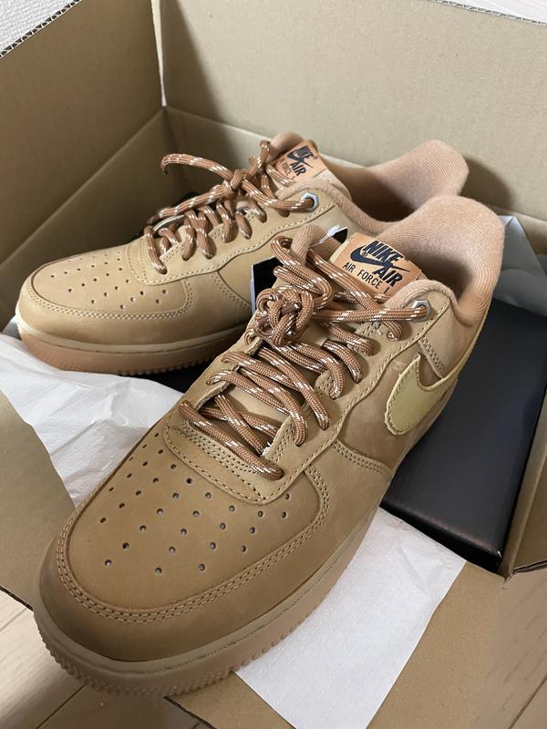 NIKE AIR FORCE 1 '07 WB FLAX/WHEAT-GUM LIGHT BROWN-BLACK（ナイキ