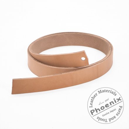 昭南多脂ベンズ ベルト ナチュラル | ヌメ革と真鍮金具とレザー