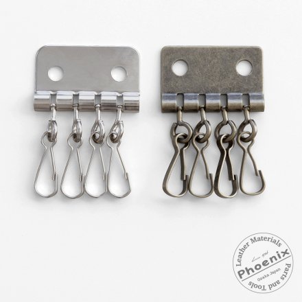 キーケース用金具【4連板ナス】 | ヌメ革と真鍮金具とレザークラフト