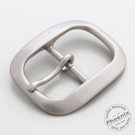 バックル 283-35 艶消しニッケルシルバーメッキ | ヌメ革と真鍮金具と