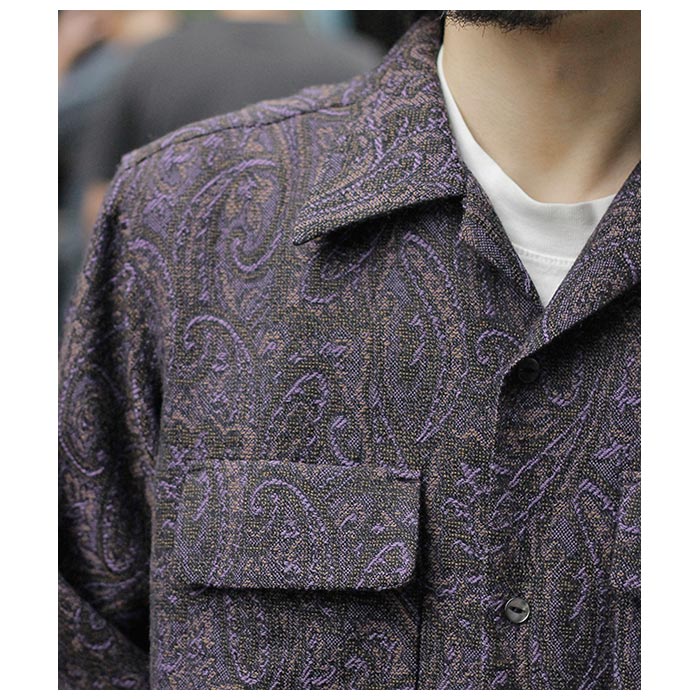 ニードルズ NEEDLES ウールペイズリー ジャガード クラシック シャツ