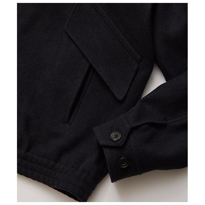 アルテリア ULTERIOR シャンブレー ソフト メルトン ジップアップ