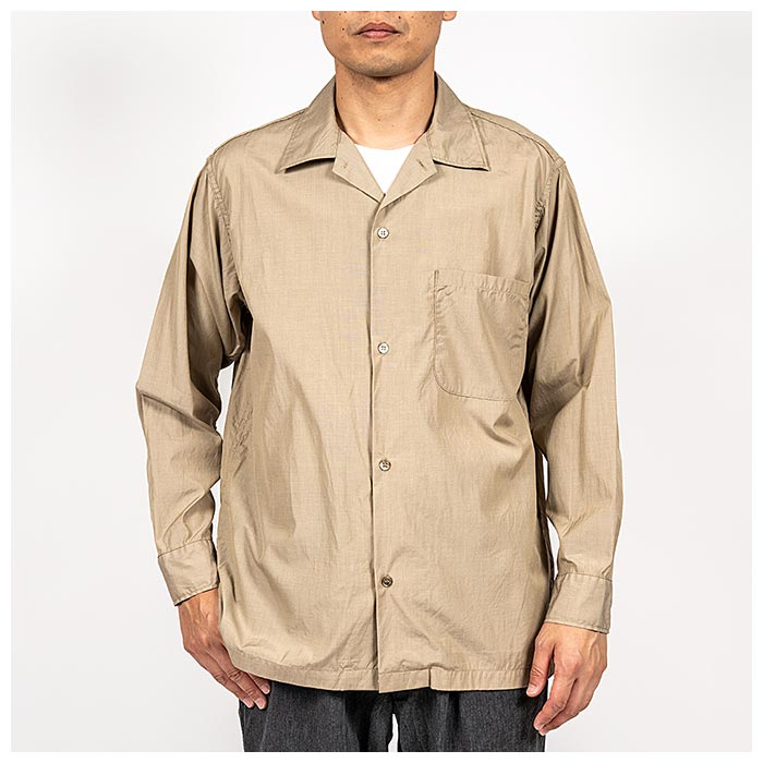 ワーカーズ WORKERS オープンカラーシャツ ブロードクロス Open Collar