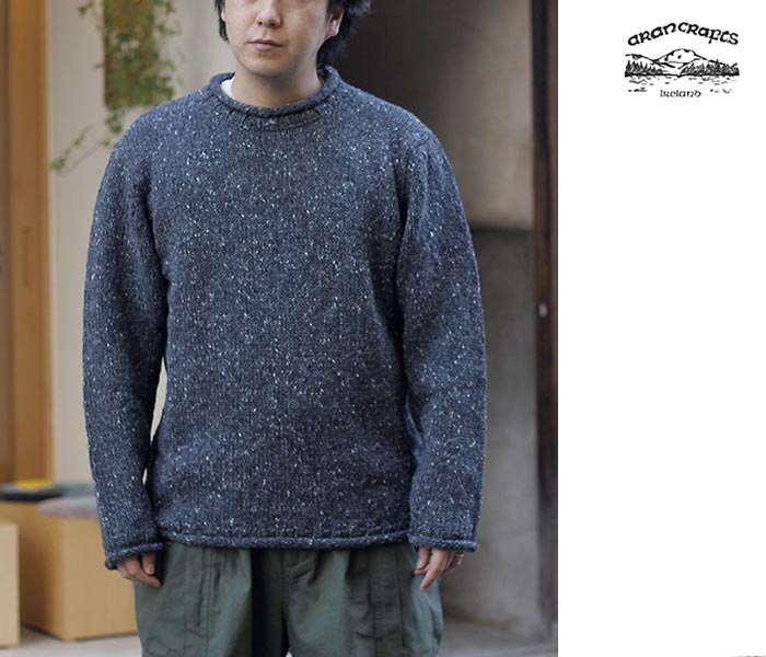アランクラフト Aran Crafts Ireland ドネガル カールネック セーター