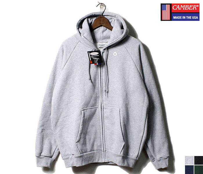 CAMBER キャンバー パーカー チルバスター フルジップ ヘビーウェイト
